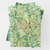 Green Fern Leaves Inpakpapier Vel (In situ)