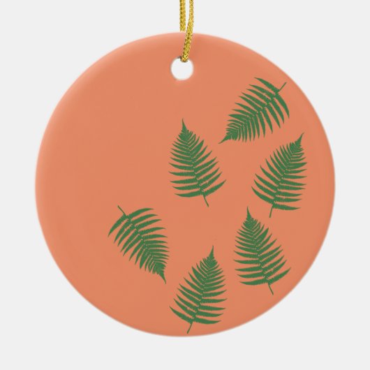 Green Fern Lucky Ornament (Voorkant)