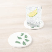 Green Fern Lucky Sandstone Onderzetter (Zijkant)