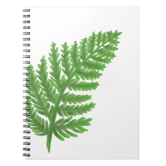 Green Fern Notitieboek (Voorkant)