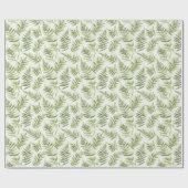 Green Fern Plants Cadeaupapier (Vlak)