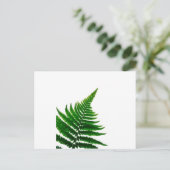 Green Fern Print Woodlands Leaf Briefkaart (Staand voorkant)