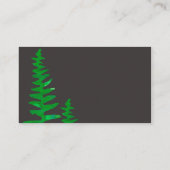Green Fern Professional Waterverf house Plant Visitekaartje (Achterkant)