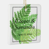 Green Ferns bos botanisch Keramisch Ornament (Rechts)