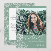 Green Ferns  Foto Afstuderen Aankondiging (Voorkant / Achterkant)