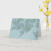 Green Ferns Groeten Kaart (Gele Bloem)