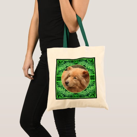 Green Ferns Lijst Creëer Uw Eigen Huisdier Foto Tote Bag (Voorkant (product))
