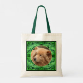 Green Ferns Lijst Creëer Uw Eigen Huisdier Foto Tote Bag (Achterkant)