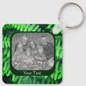 Green Ferns Lijst Persoonlijke foto Sleutelhanger (Achterkant)