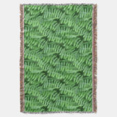 Green Ferns Natuur Art Pattern Deken (Voorkant Verticaal)