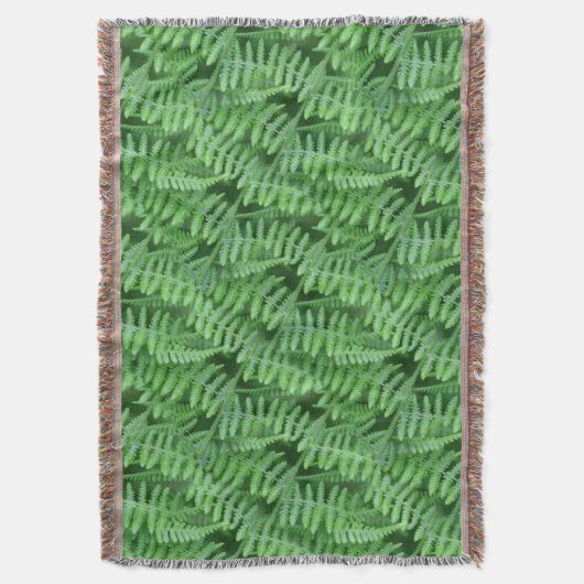 Green Ferns Natuur Art Pattern Deken (Voorkant Verticaal)