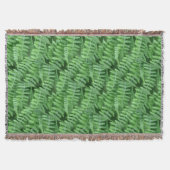 Green Ferns Natuur Art Pattern Deken (Voorkant)