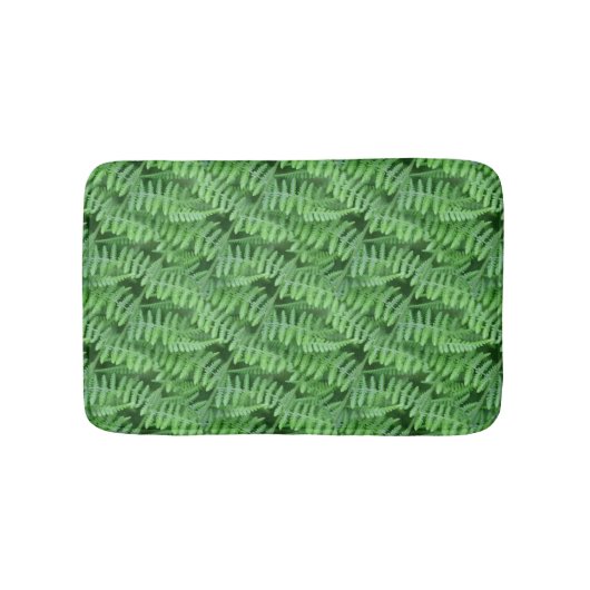 Green Ferns Natuur Pattern Badmat (Voorkant)
