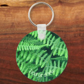 Green Ferns Natuur Personalized Sleutelhanger (Achterkant)