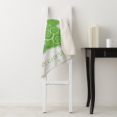 Green Festive kerstboom Sherpa Blanket Deken (In situ)