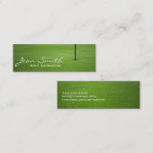 Green Field Golf instructeur Mini Visitekaartje (Voorkant / Achterkant)