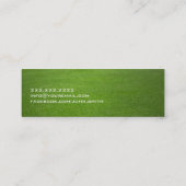 Green Field Golf instructeur Mini Visitekaartje (Achterkant)