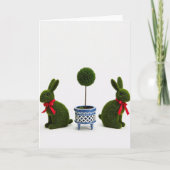 Green Figures Topiary Art Card Kaart (Voorkant)