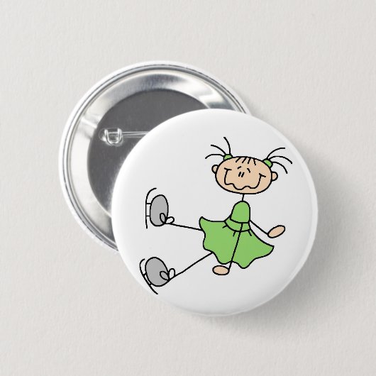 Green Figuur Skater Button (Voorkant /achterkant)