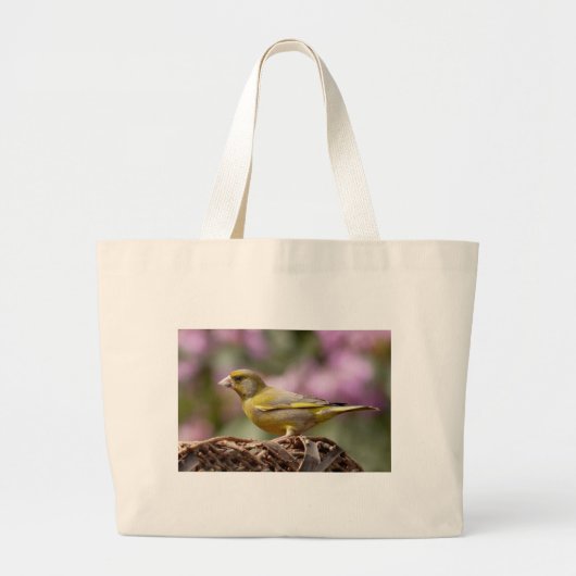 Green Finch Grote Tote Bag (Voorkant)
