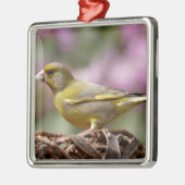 Green Finch Metalen Ornament (Links)