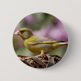 Green Finch Ronde Button 5,7 Cm