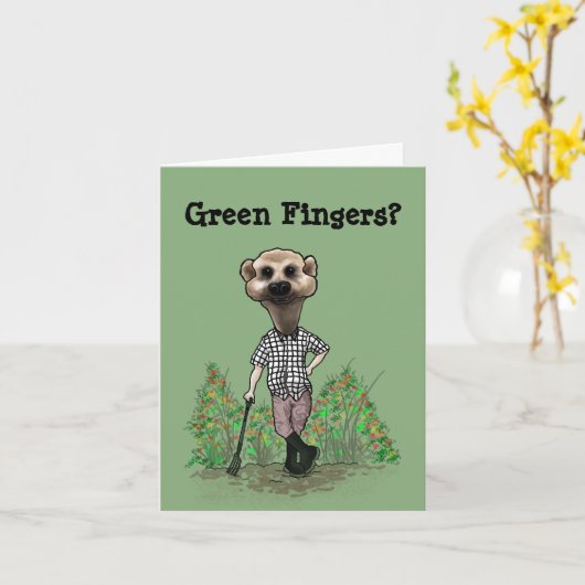 Green Fingers-kaart Kaart (Gele Bloem)