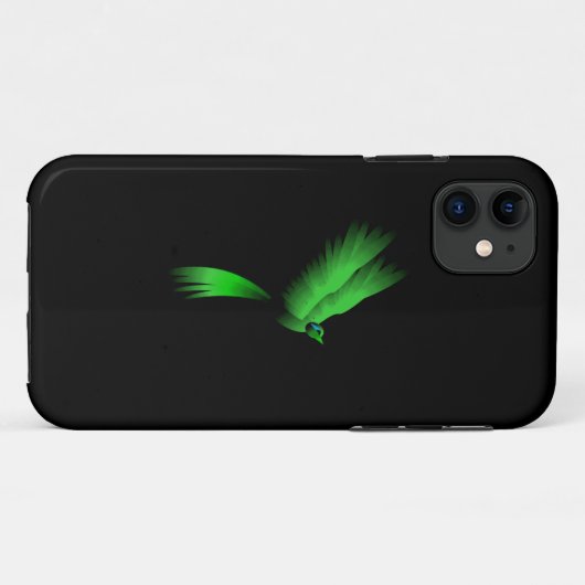 Green Fire Bird Case-Mate iPhone Case (Achterkant (horizontaal))