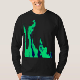 Green fire – Grünes Feuer – Flamme Flame Flames T-shirt