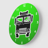 Green Fire Truck Grote Klok (Hoek)