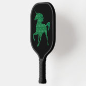 Green Fire Unicorn Pickleball Paddle (Links)