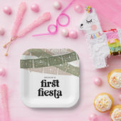 Green First Fiesta verjaardagsfeest Borden Papieren Bordje (Feest)