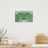 Green Fitness Angel! Poster (Keuken)