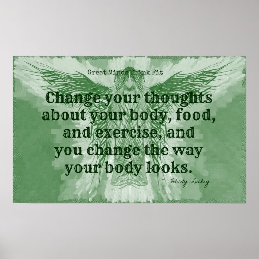 Green Fitness Angel! Poster (Voorkant)