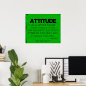 Green Fitness Poster met hoogte (Thuiskantoor)