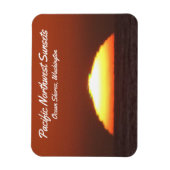 "Green Flash" bij zonsondergang in Ocean Shores, W Magneet (Verticaal)