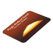 "Green Flash" bij zonsondergang in Ocean Shores, W Magneet (Linkerzijde)