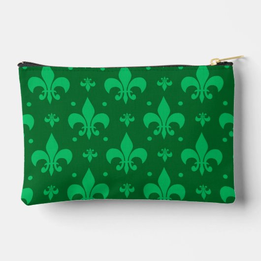 Green Fleur-de-lis Pattern Design Etui (Achterkant)