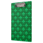 Green Fleur-de-lis Pattern Design Klembord (Links)