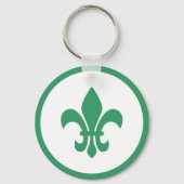 Green Fleur de Lis Sleutelhanger (Voorkant)