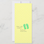 Green Flip Flop Vrijgezellenfeest Kaart (Achterkant)