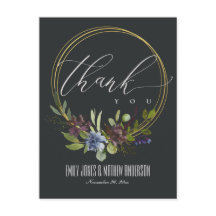 GREEN FLORA FOLIAGE BLACK WREATH WEDDING DANK U