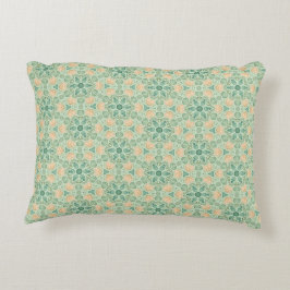 Green Floral Accent Kussen