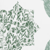 Green Floral Arabesque Wallpaper Behang (Zoom)