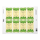 Green Floral Art Sjabloon Eigen label (Full Sheet)