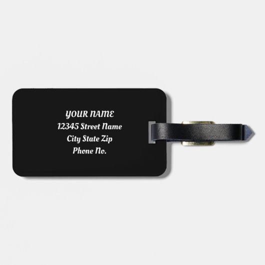 Green Floral Boho Mandala Bagagelabel (Achterkant horizontaal)