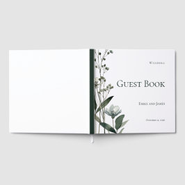 Green Floral Botanical Wedding Gastenboek