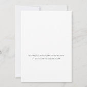 Green Floral Botanical Wedding Kaart (Achterkant)
