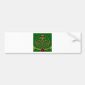 Green Floral Bumpersticker (Voorkant)
