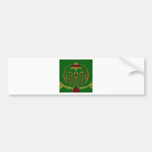 Green Floral Bumpersticker